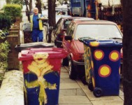  wheelie bin artworks. 1999